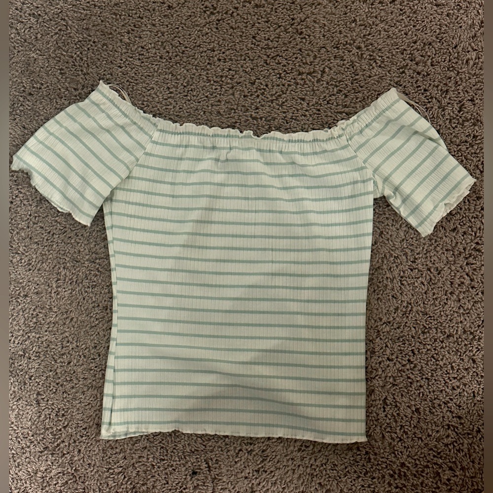 Striped Off-Shoulder Top